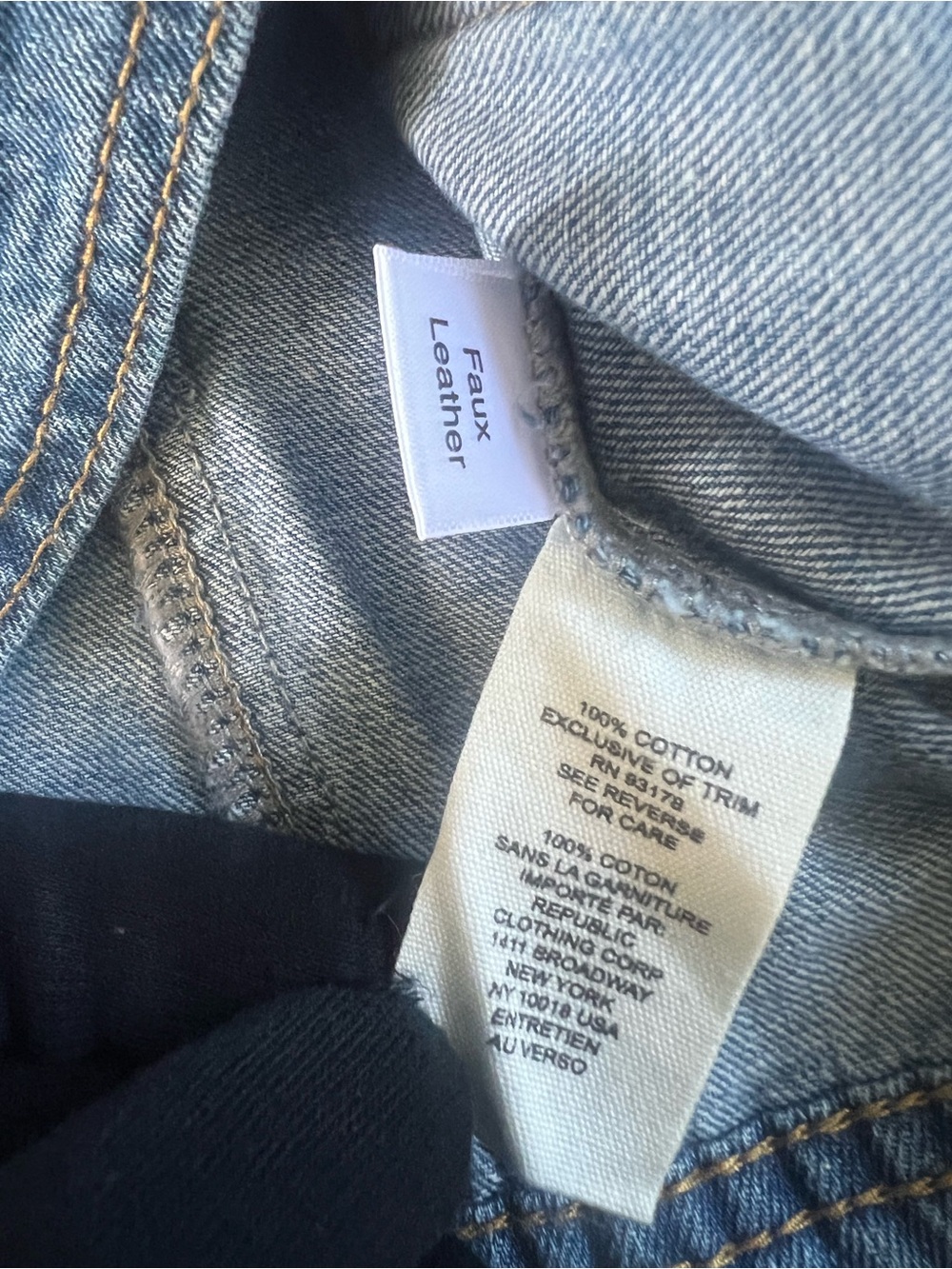 Current Elliot Faux Leather Trim Denim Shirt
Jacket - Picture 11 of 12